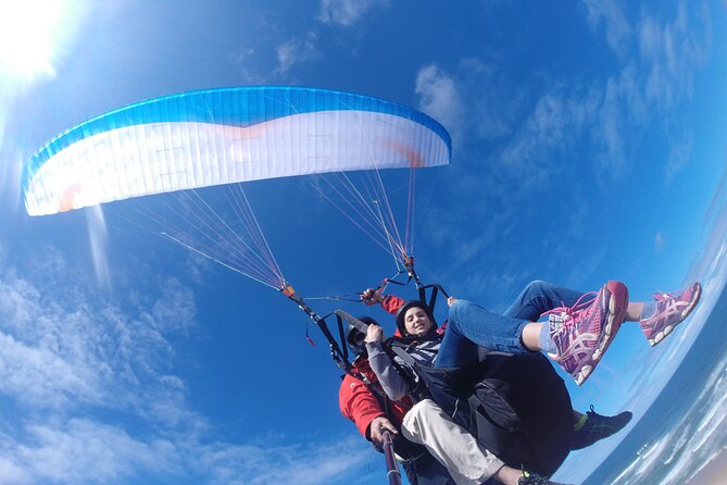 Tandem Paragliding Instructional Flights in Garden Route - Taking off above Sedgefield