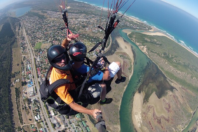 Tandem Paragliding Wilderness South Africa - The Views Over Sea, Lakes, and Hills