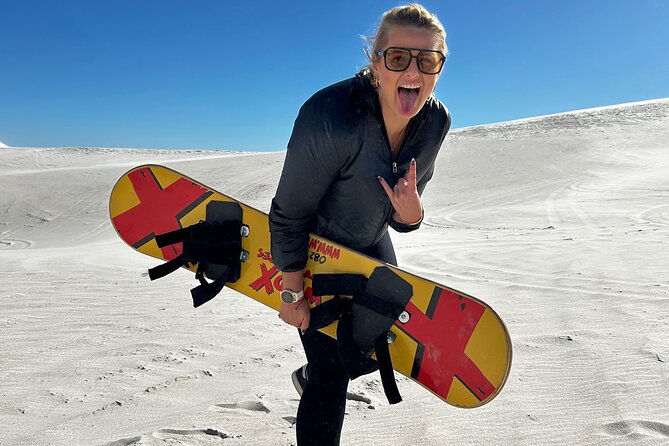 WildX Sandboarding the Real White Sand Dunes Atlantis Cape Town - Working up to the bigger dunes